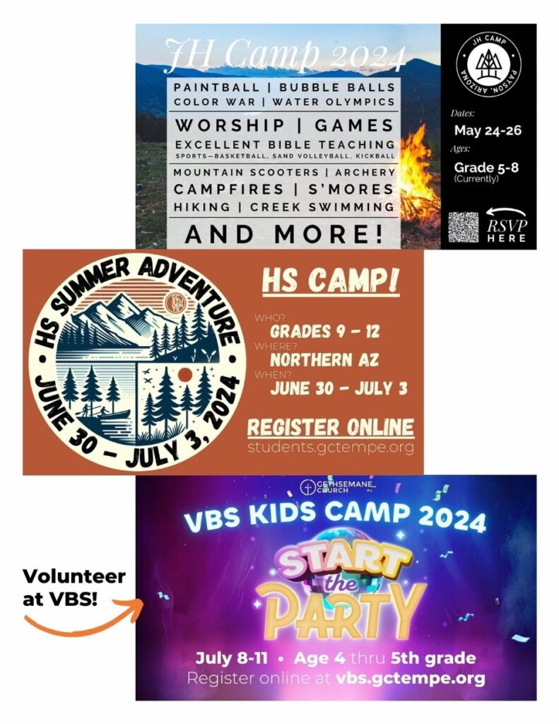 GC Students summer 2024 camps and opportunities